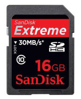 Sandisk Extreme SDHC 16GB (SDSDX3-016G-E31)